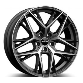 LUNICA 9,5×20 ET45 5×114 CB64,1 MATT ANTHRACITE DIAMOND